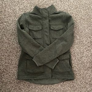 Eddie Bauer Green Zip-Up Sweater